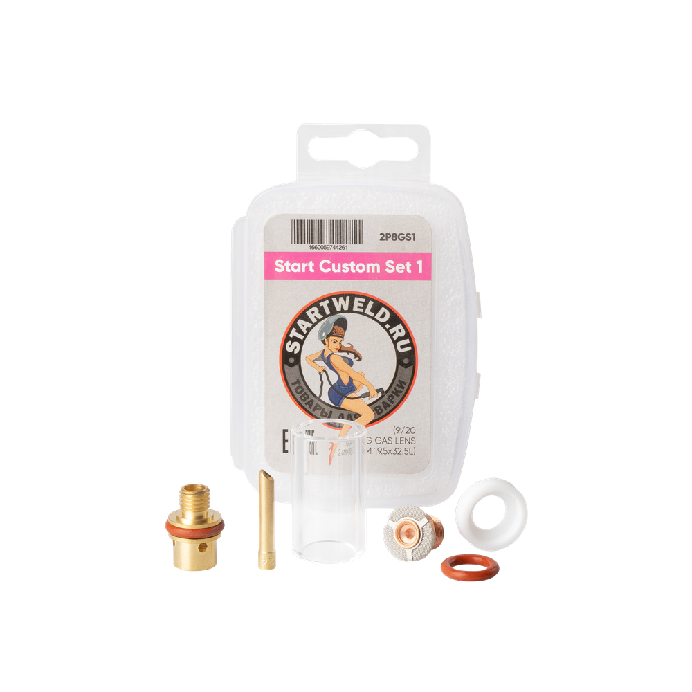 Start Custom Set 1 (9/20 TIG GAS LENS 2.4MM 2P8GS1 19.5*32.5L)