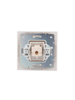 Розетка компьютерная 1-м СП Mira RJ45 бел./сер. LEZARD 701-0215-139