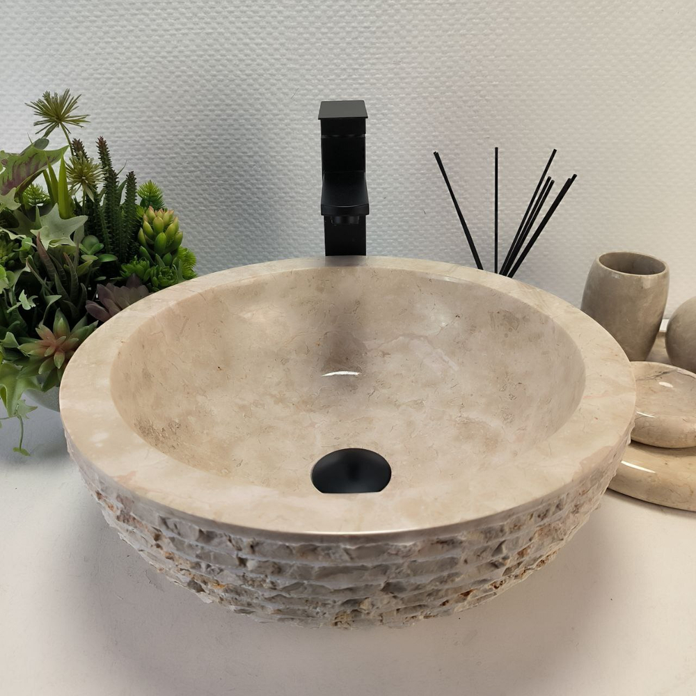 Раковина из мрамора Bowl Cream Marmo BM-62841 40*40*15 98