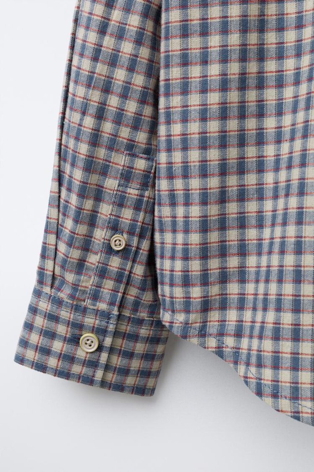 ZARA Х BENSIMON ® РУБАШКА В КЛЕТКУ, СИНИЙ