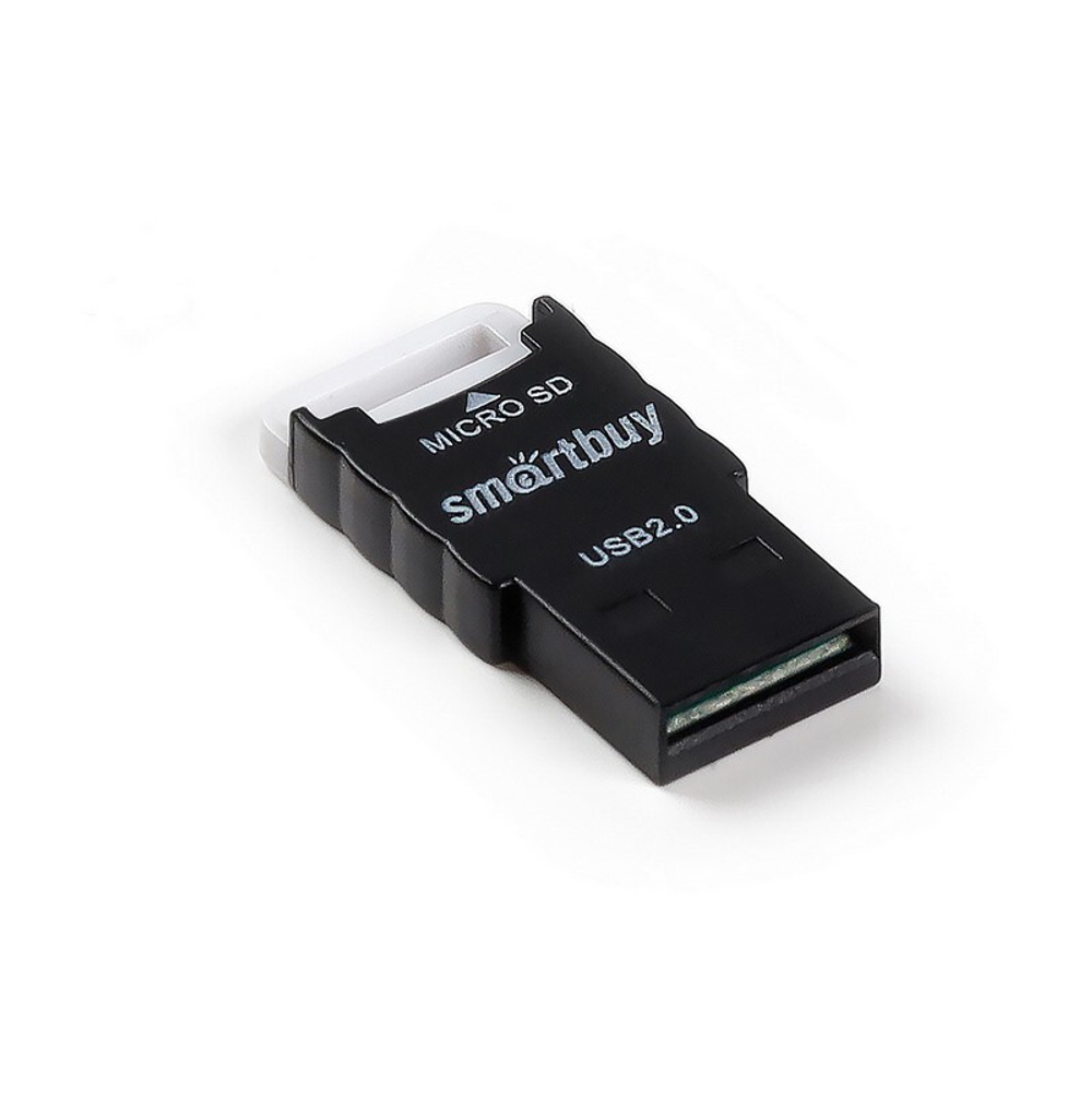 Картридер Smartbuy 707, USB 2.0 - MicroSD, черный