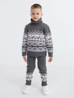 Свитер вязаный с горлом