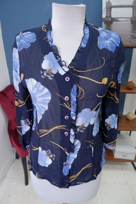 Блузка Ksara с цветочным принтом 42 размер