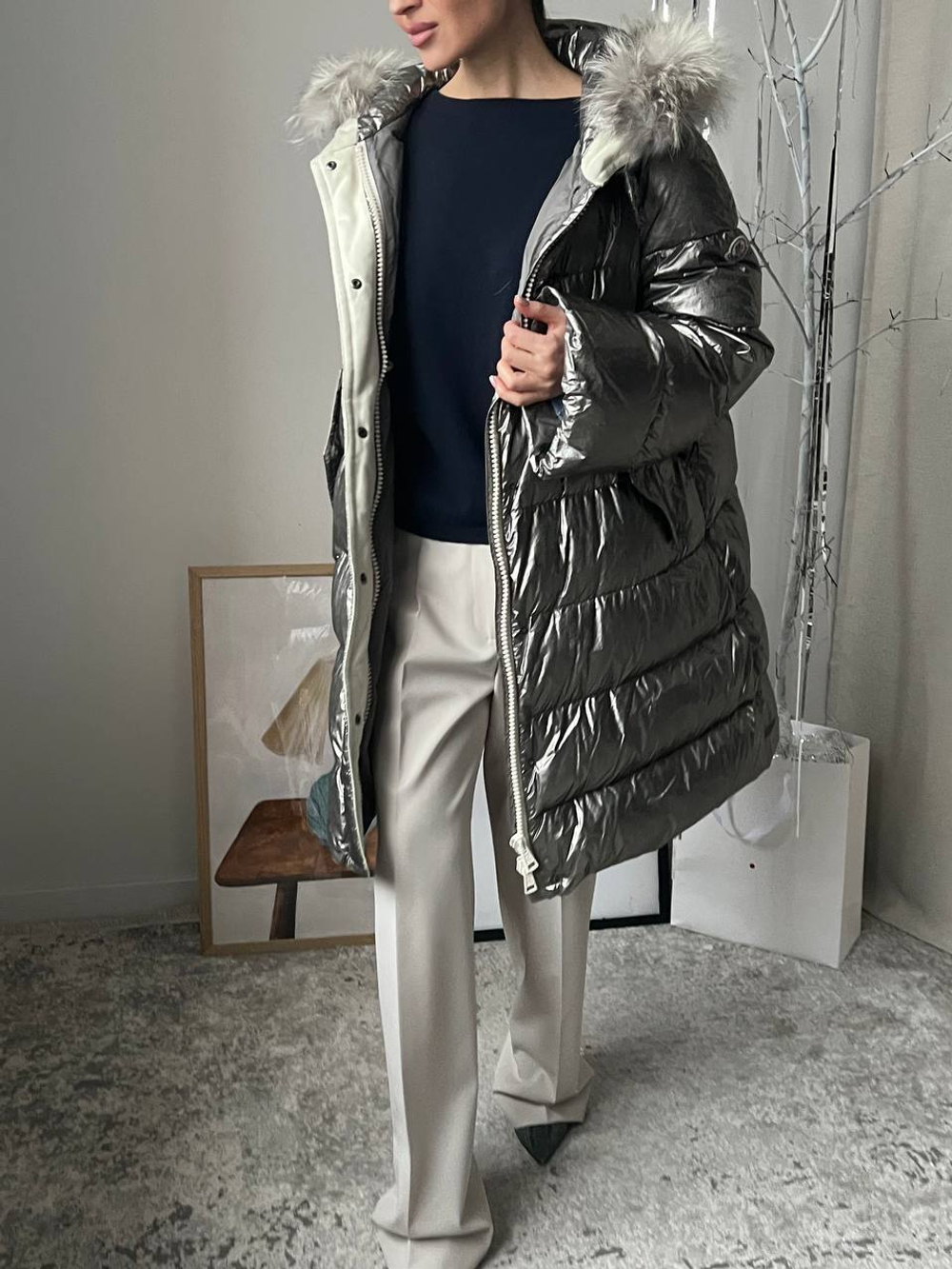 Новая пуховая куртка Moncler, L, оригинал