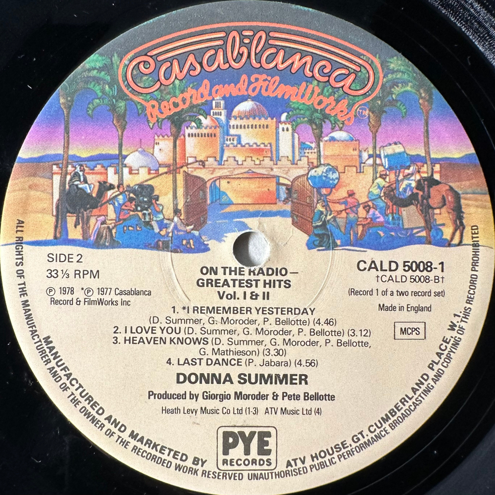 Donna Summer ‎– On The Radio - Greatest Hits Volumes I & II 2LP (Англия 1979г.)