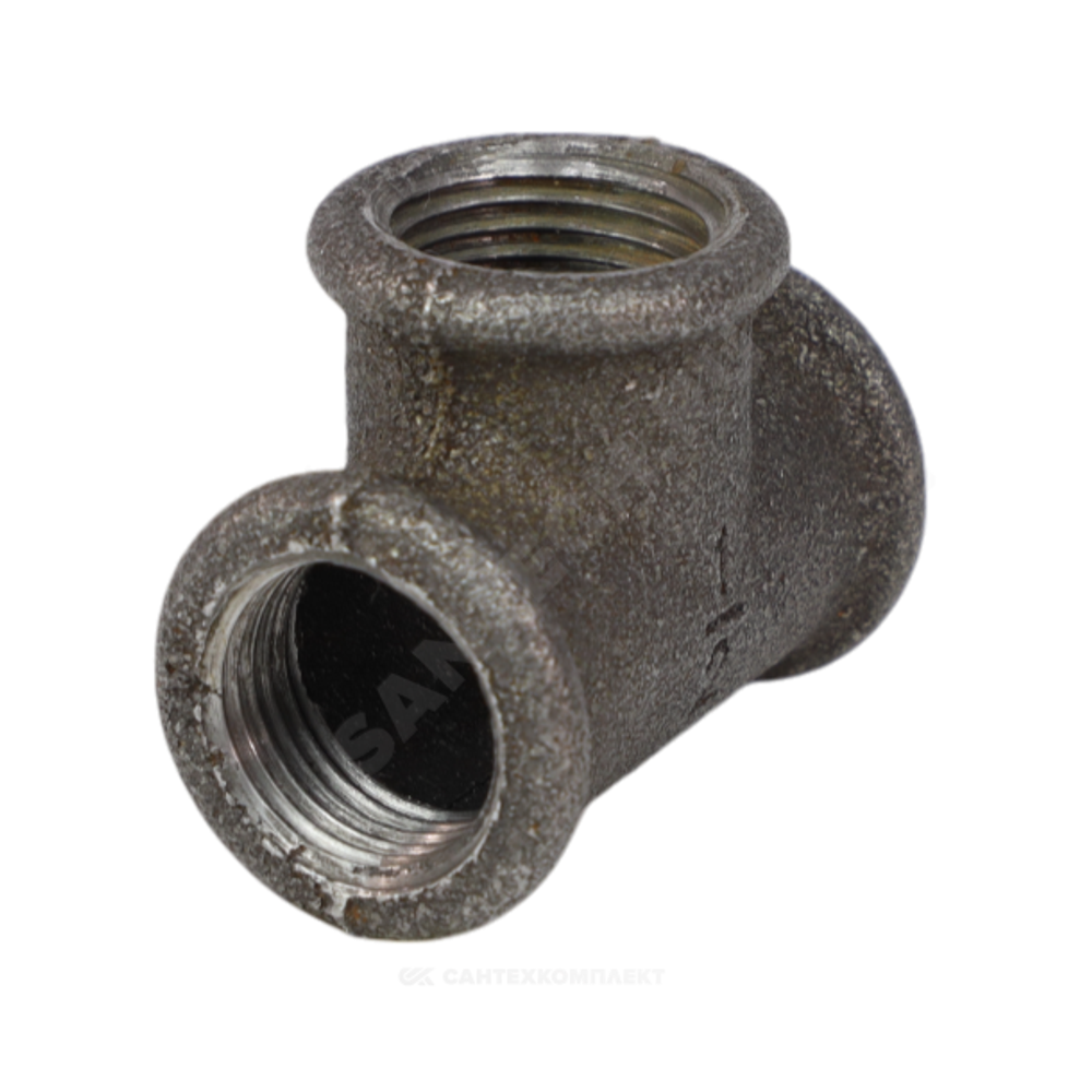 Тройник прямой чугун Ду 40 (1 1/2") ВР/ВР Fittex