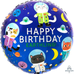 Шар Фольгированный Кошки-космонавты (Ассорти)