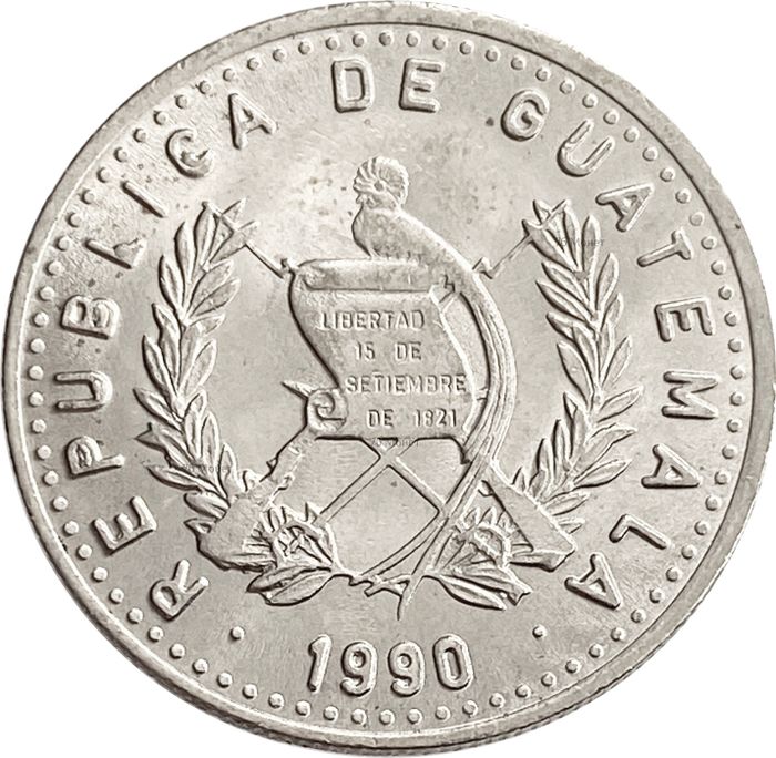 10 сентаво 1990 Гватемала UNC