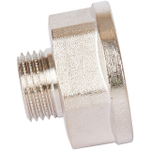 Переход с внутренней резьбы на наружную под ключ STOUT SFT 0073 - 1" x 1/2" (латунь никелиров-ная)