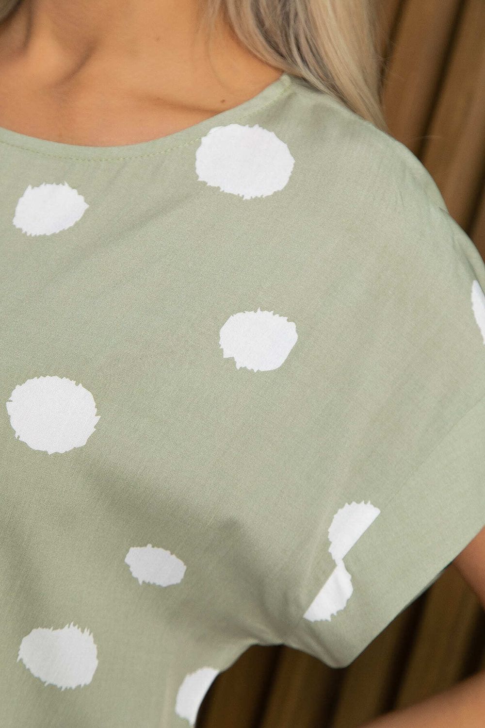 Блуза Любава (оливковая) Б13149-41М LT Collection