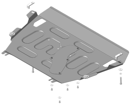 Защита стальная 2 мм Д; КПП Toyota RAV4; 2013-2019 гг.  MOTODOR.72503