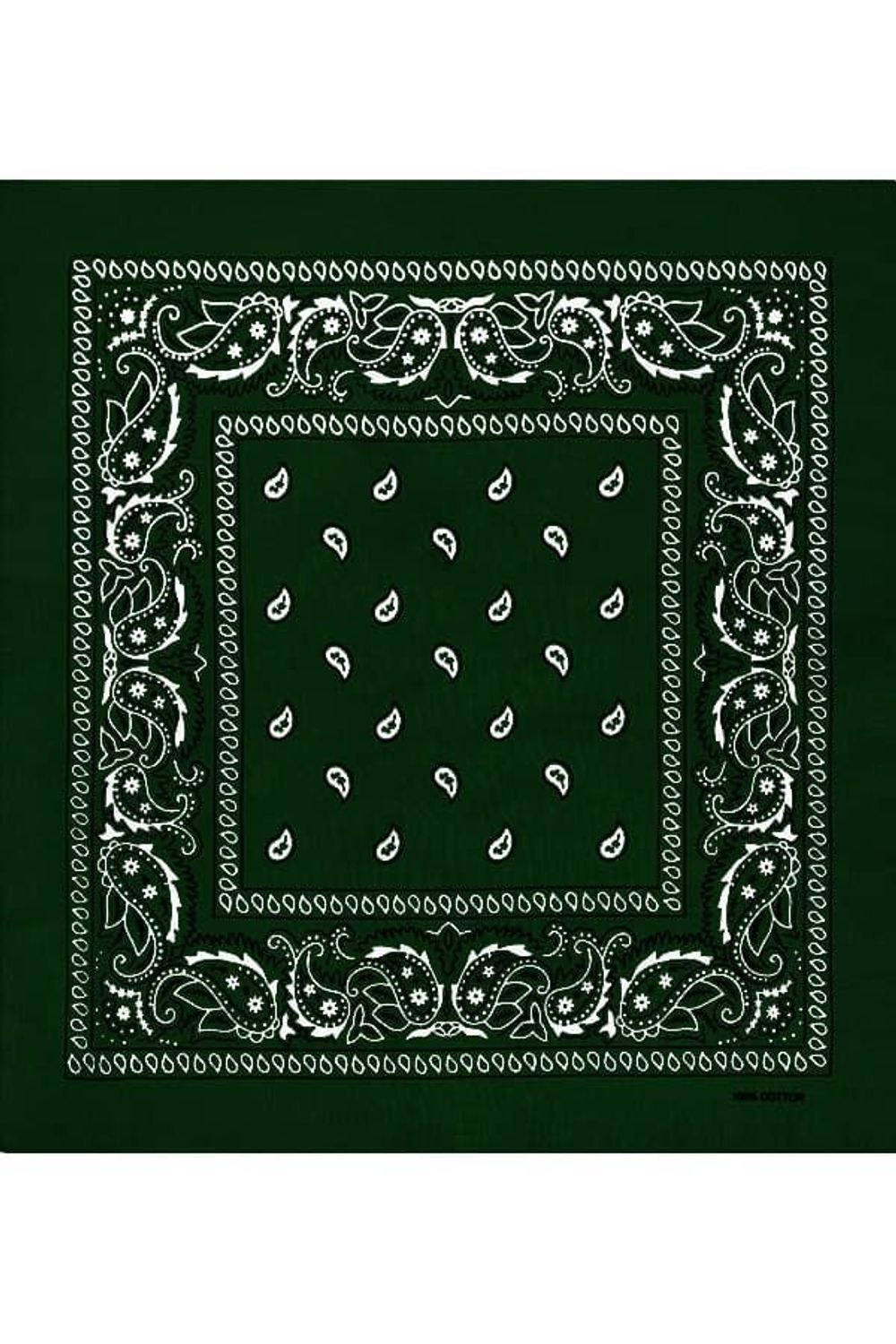 Темно-зеленая бандана фото