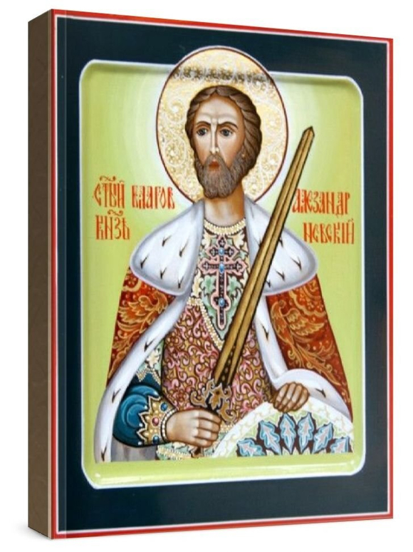 Александр Невский (рукописная икона)