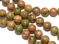 Нить бусин из унакита 10,5мм