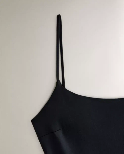 ZARA HOME КУПАЛЬНИК НА ТОНКИХ БРЕТЕЛЬКАХ, МОРСКОЙ СИНИЙ