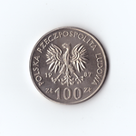 100 злотых 1987г. Польша. Польские правители-король Казимир III