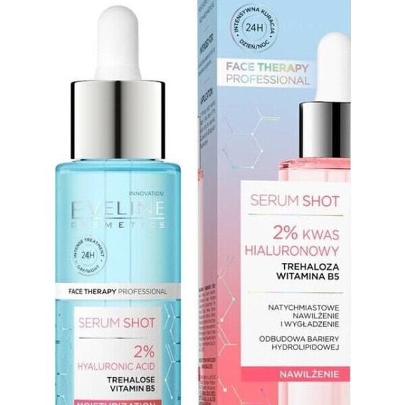 Eveline Eveline Face Therapy Professional Serum Shot Kuracja nawilżająca - 2% Kwas Hialuronowy 30ml
