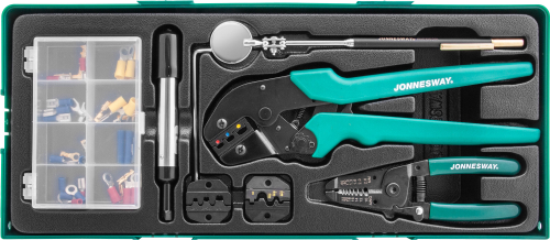 V1311SP Пресс-клещи обжимные с аксессуарами и расходными материалами в ложементе