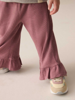 Брюки широкие с рюшами для девочки Next E35-621, Розовый