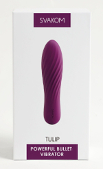 Фиолетовая вибропуля Tulip - 10,6 см.
