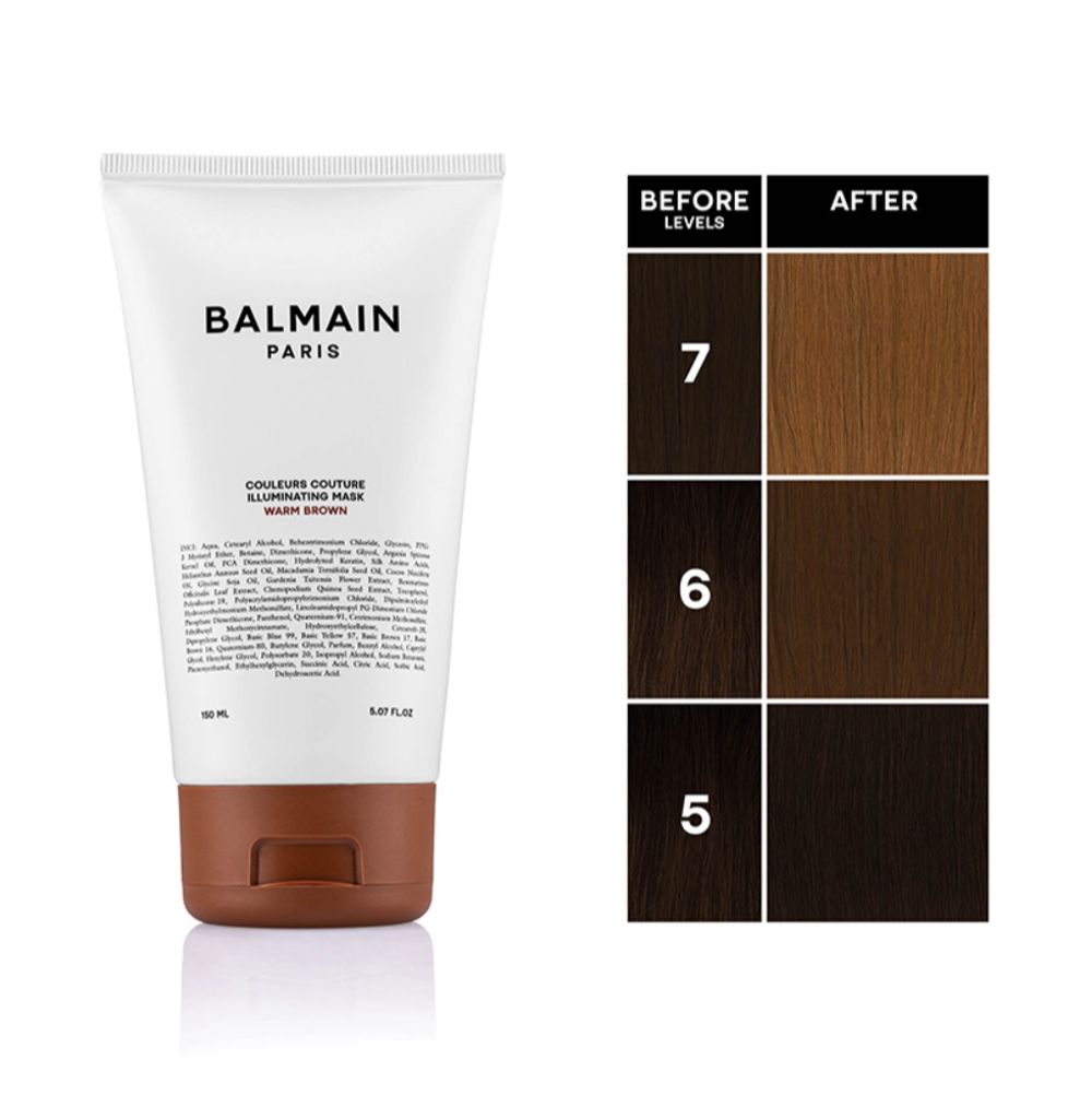 Balmain Hair Couture Маска тонирующая светло-коричневая Illuminating Colour Mask Warm Brown 150 мл