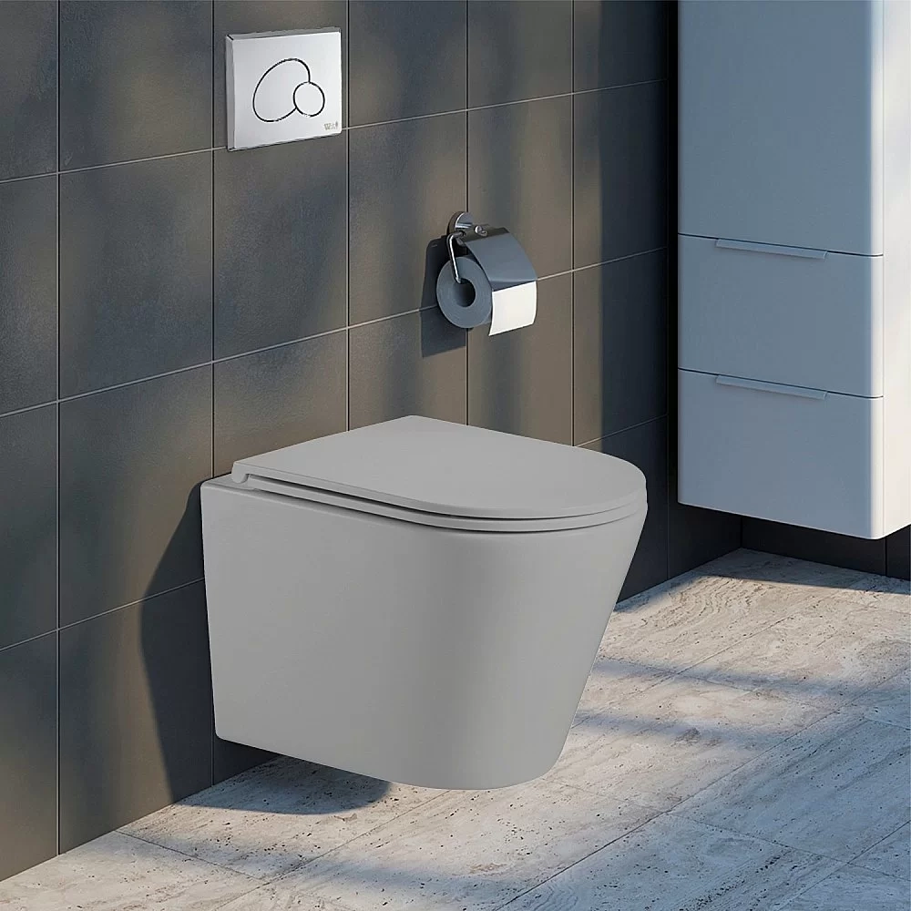 Унитаз с инсталляцией WeltWasser AMBERG 506 ST + SALZBACH 043 GL-WT + AMBERG RD-BL