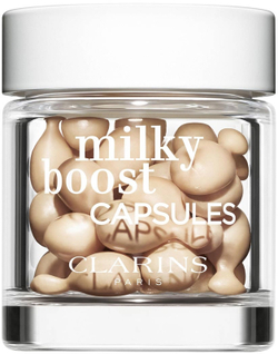 Clarins Milky Boost Capsules - осветляющая тональная капсула, 30× 0,2 ml
