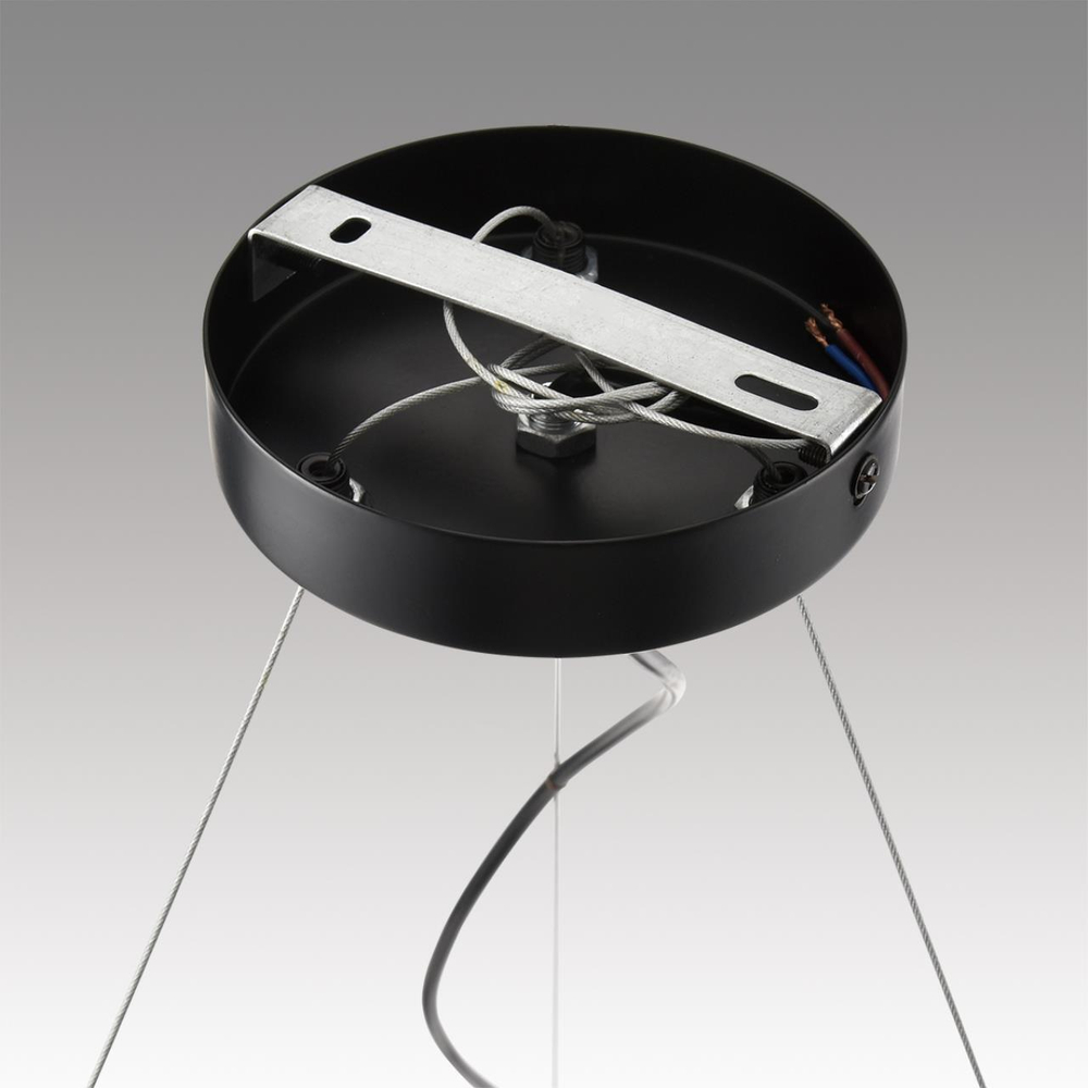 8232/6Y COMFI LN25 193 черный/прозрачный, металл/стекло Светильник подвесной LED GX70 6*10W 220V NATALINA