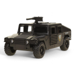 Модель ин. мет. "Военный внедорожник" 12см. двери, багажн, черн, коробка HAMVE-12-BK (Технопарк)
