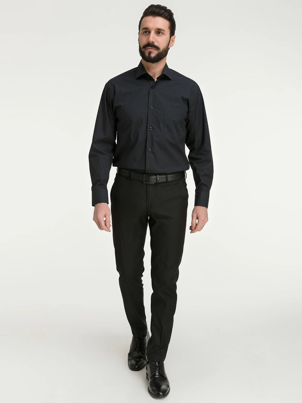 Сорочка GREG Сlassic fit 340/119/BLK "База"