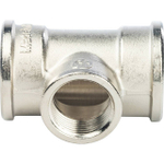 Тройник с внутренней резьбой переходной STOUT SFT 0022 - 1" x 3/4" x 1" (латунь никелированная)