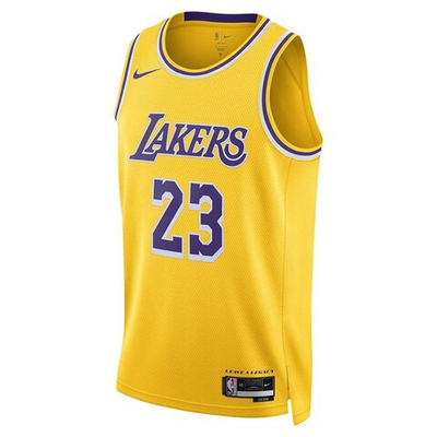 Футболка Nike Dri-FIT NBA Swingman Los Angeles Lakers Icon Edition 2022/23 LeBron James T-shirt Yellow