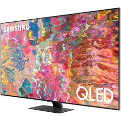 Телевизор QLED Samsung 55" QE55Q80BAUXCE темно-серебристый,  USB, WiFi, Smart TV (RUS)