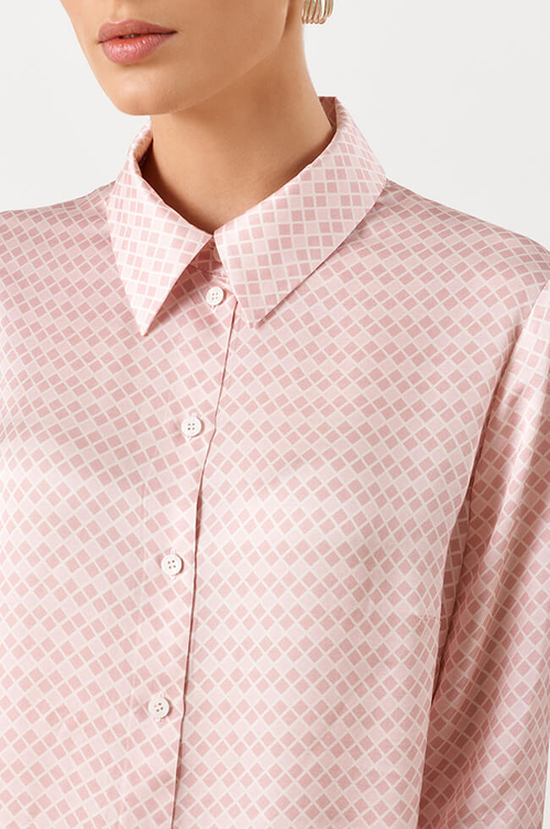 22992 Блузка женская (розовый принт)