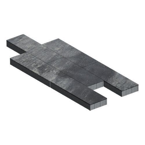 Тротуарная плитка Аликанте, 80 мм, ColorMix Актау, гладкая