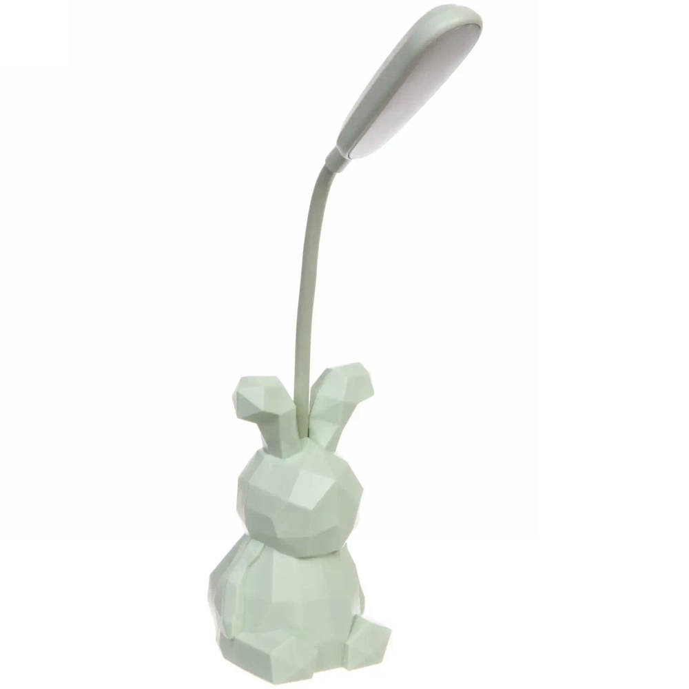 Светильник настольный «Prizma-Зайчик» LED 6.5*6.5*28 см USB 4.2 V1.05w, Зеленый