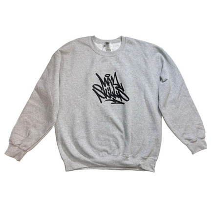 Свитшот серый MADSKILLS logo вышивка