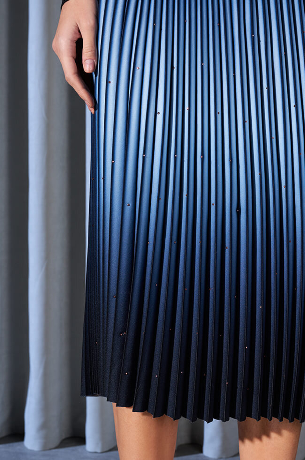 4819 Юбка женская (сине-голубой)