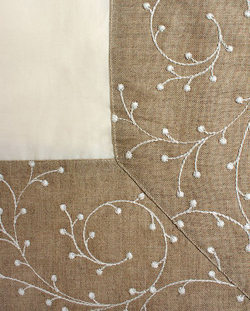 Постельное белье 1.5 спальное Bovi Иней бежевое