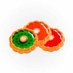 Печенье сдобное "Янтарные сладости", ассорти вкусов (апельсин, киви, клубника), 760 г