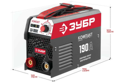 Инверторный сварочный аппарат Зубр 190 А, СА-190К