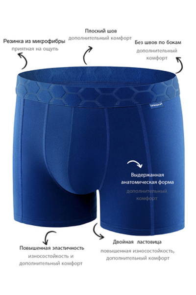 Мужские трусы BB116 Темно-Синий Uniconf