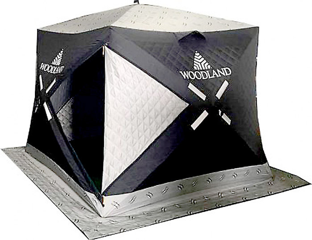 Зимняя палатка (куб) WOODLAND Ultra, трехслойная.