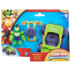 Hasbro G1257 G1472 — Машинка Iron Racer с фигуркой Marvel: Железный человек и суперкоманда G1472 — фото 2