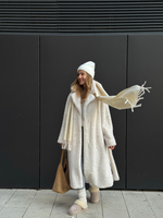 Шуба Lux макси белый