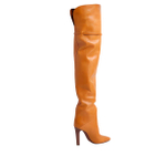 SAINT LAURENT Jane Over The Knee Boots 11cm Women"s Orange