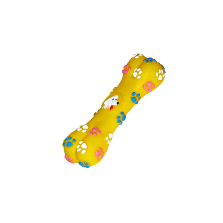 Игрушка BUDDY виниловая кость с отпечатками, 14 см