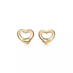Серьги из жёлтого золота , Tiffany ,Open Heart 7 mm 💠Единственные в наличии