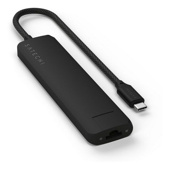 Адаптер Satechi 7-in-1 USB-C Slim Multiport Adapter with Ethernet (ST-P7SK) Black