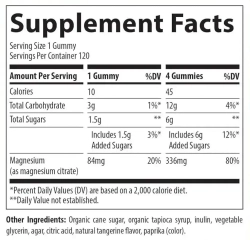 Trace Minerals Magnesium 120 Gummies , Магний Цитрат для детей